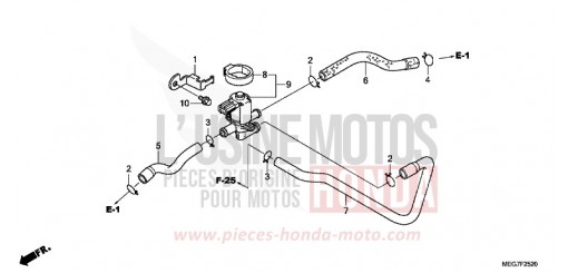 AIR INJECTION CONTROL VALVE (VT750C2B/C2S/CS/C/CA) VT750CSC de 2012